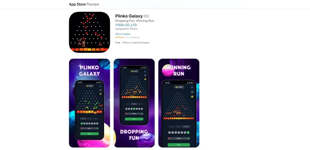 Plinko Game Mobile App